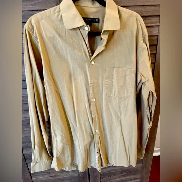 cream dress shirt slim fit Luxton Ivory Slim Fit, 17-17.5 / 36/37